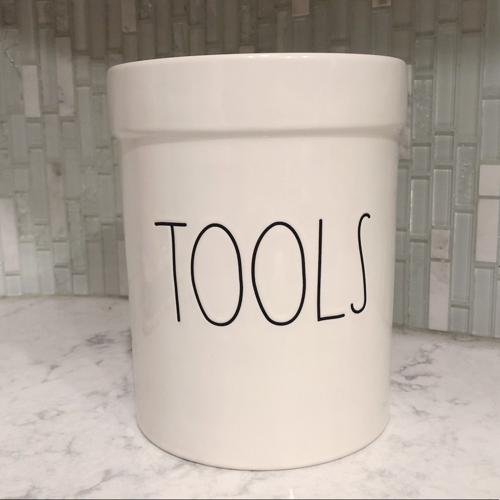 Rae Dunn LL TOOLS Ceramic Utensil Canister